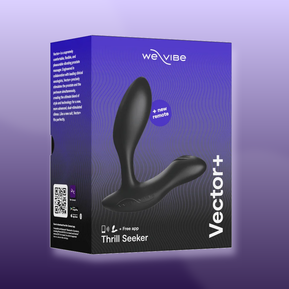 We-Vibe Vector+ Dual Stimulation Prostate Massager Charcoal Black