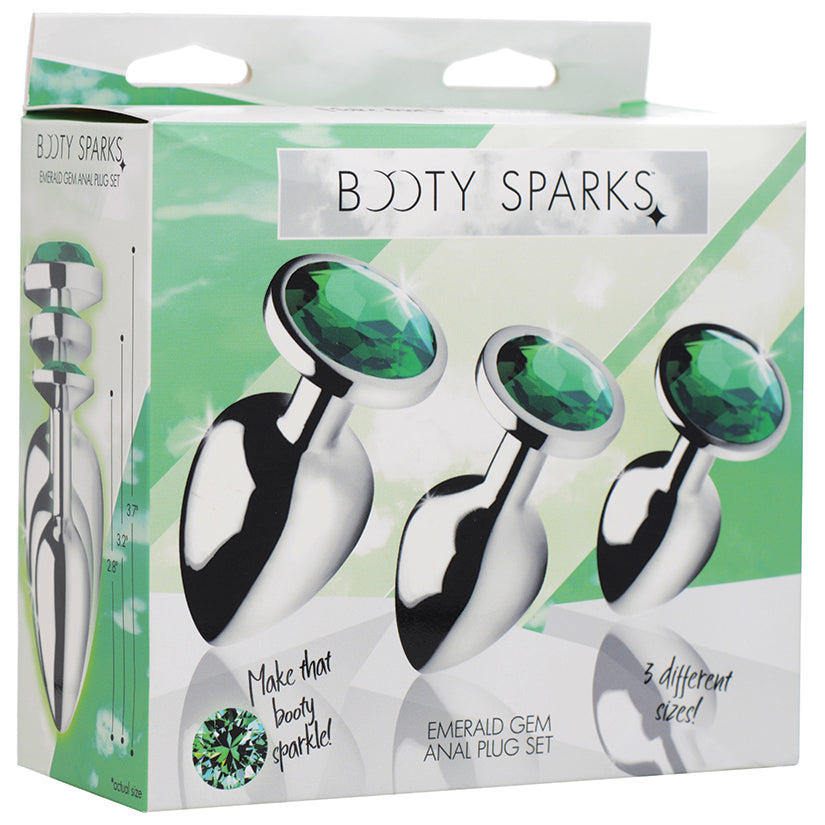 Booty Sparks Emerald Gem Anal Plug Set XR BRAND