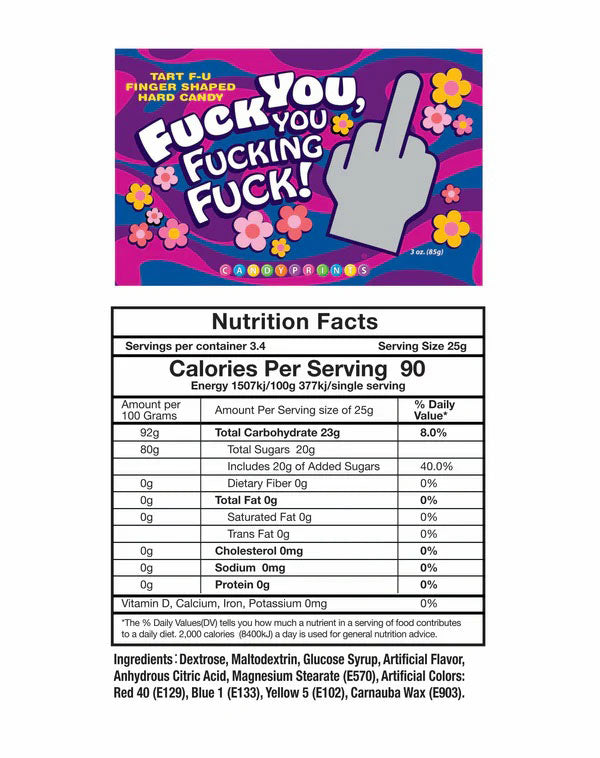 Fuck You, You Fucking Fuck Candy