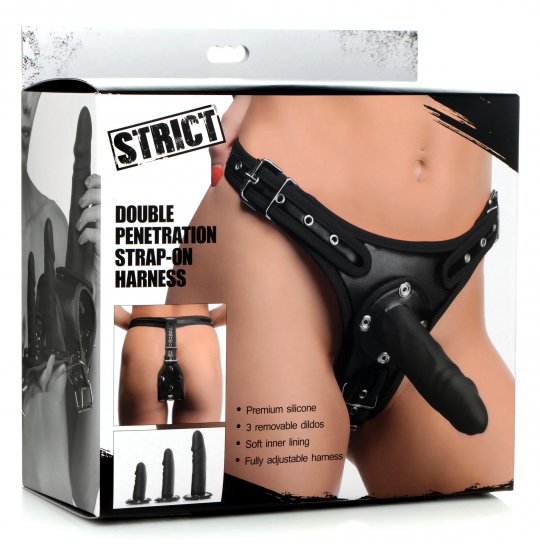 Double Penetration Strap On Harness XR BRAND