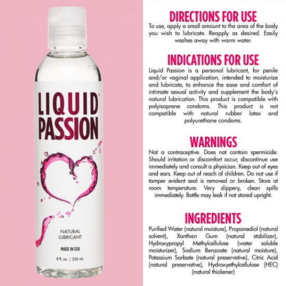 Liquid Passion Natural Lubricant