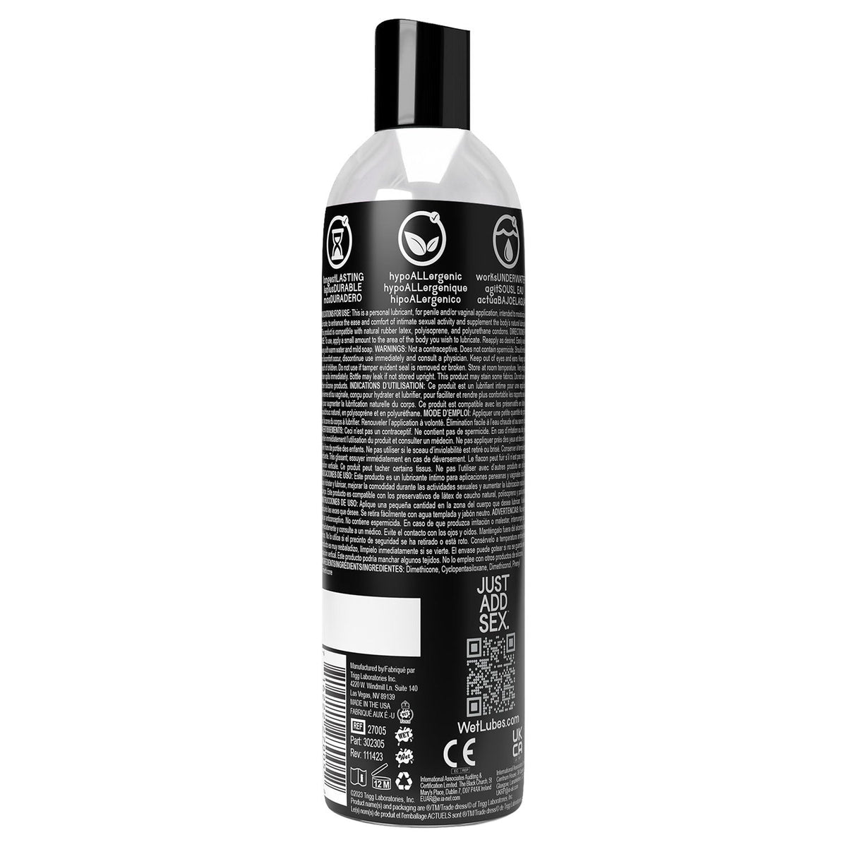 Wet Platinum - Luxury Silicone Based Lubricant WET