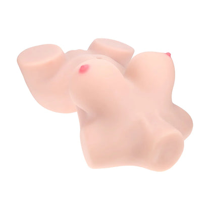 Xkin Bodyforms Aveline Luxe Dual Entry Vibrating Masturbator Beige