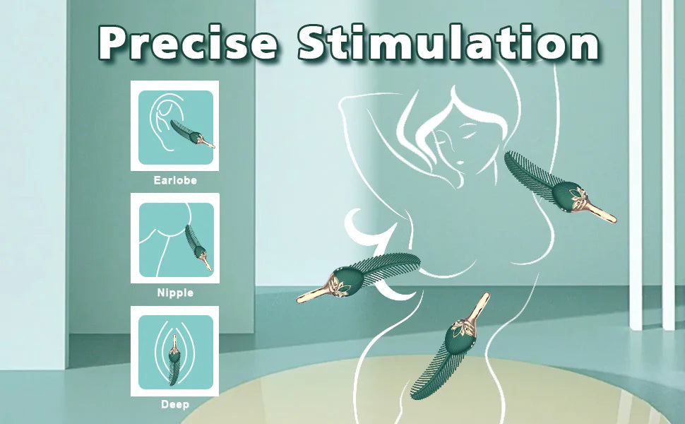 Peacock Feather Tickler - Body Massager with 10 Modes SP BOUTIQUE