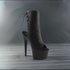 Adore 7" Stiletto Heel Open Toe Boots - Back Lace-Up Ankle Boot with Hidden Zip Pocket - SP BOUTIQUE