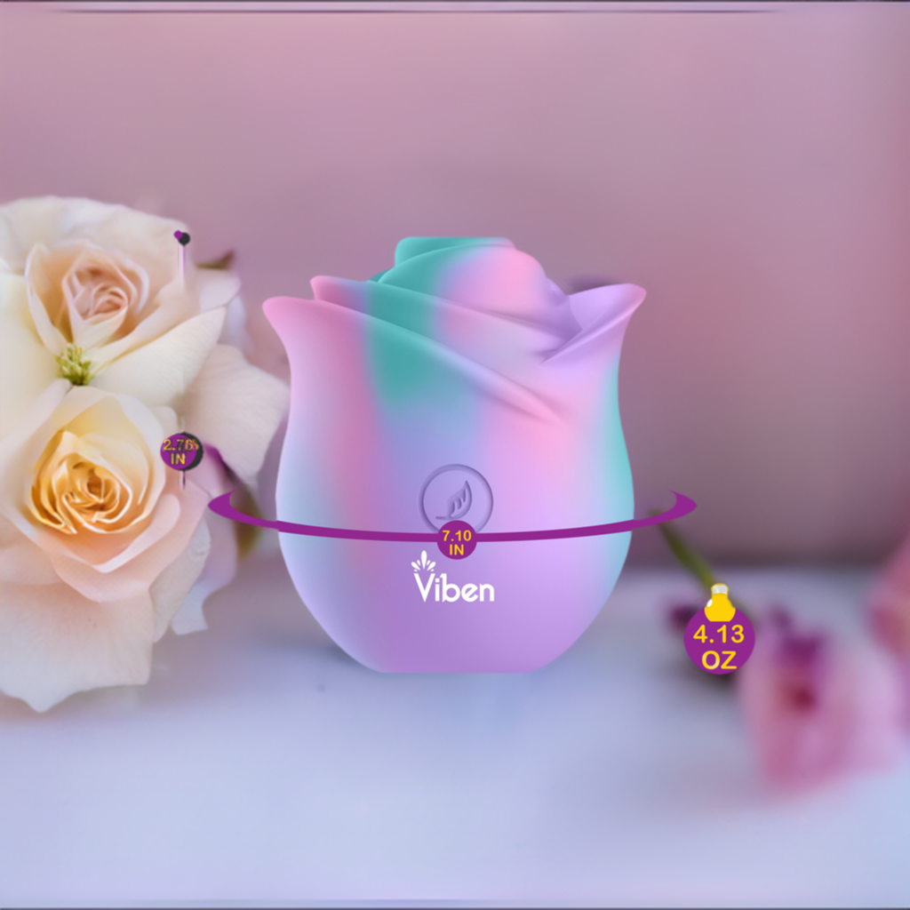 Zen Rose - Stimulateur clitoridien et mamelon portable Rose