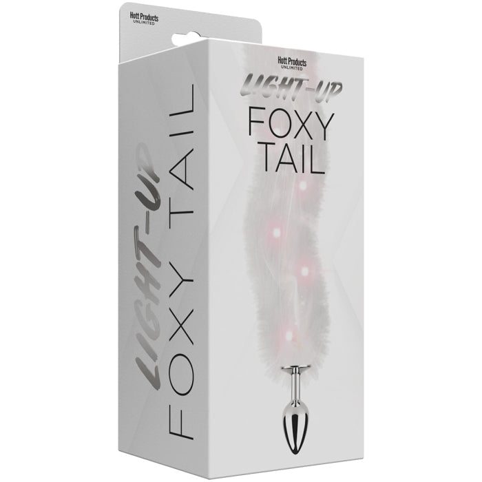 FOXY TAIL - LIGHT UP FAUX FUR BUTT PLUG HOTT PRODUCTS