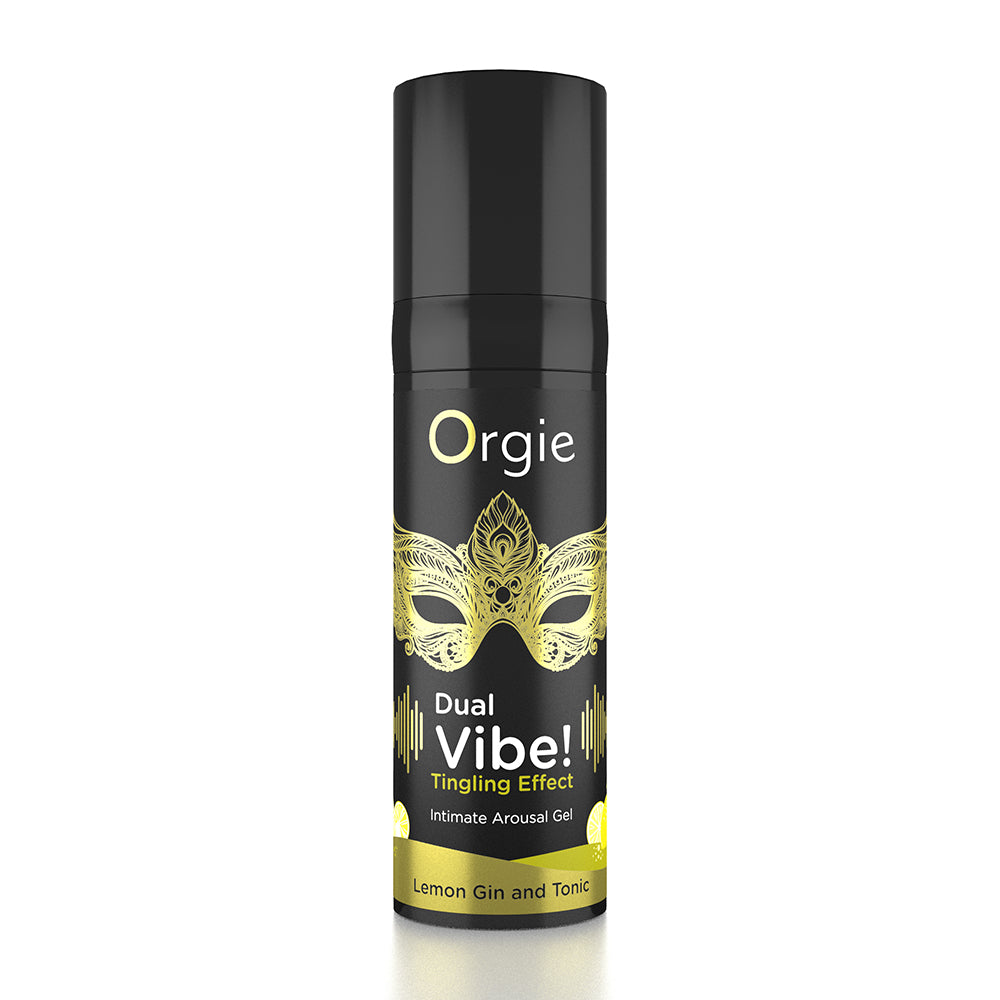 Orgie Dual Vibe! Gel d'excitation intime au citron, gin et tonique