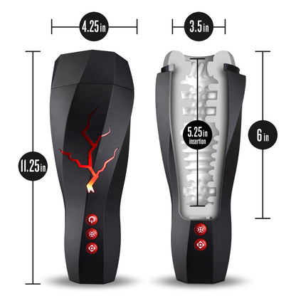 M For Men Storm Rechargeable Masturbator BLUSH