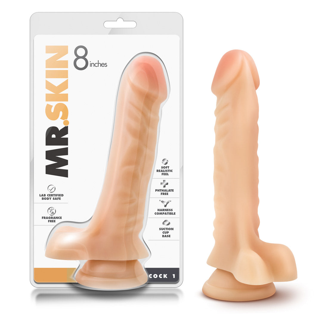 Dr. Skin - Realistic- Cock 1 - 9 Inches BLUSH