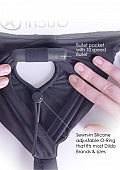 Shots Ouch – Vibrating Strap-On High-Cut Brief (XL/XXL, Black) SHOTS AMERICA LLC