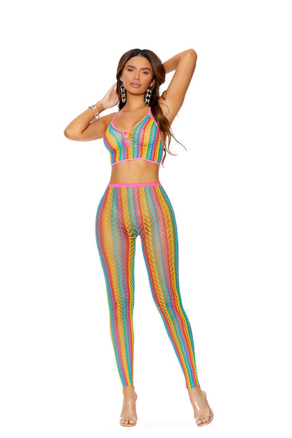Crochet Net Cami Top &amp; Matching Leggings - SP BOUTIQUE