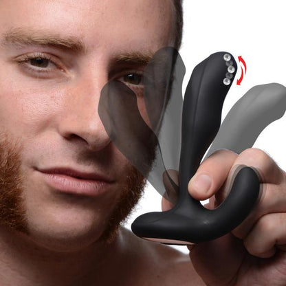 Remote Control Prostate Vibrator - Alpha Pro 7X Bendable Silicone Stimulator With Stroking Bead - SP BOUTIQUE