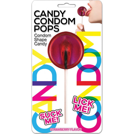 Candy Condom Pop - Strawberry