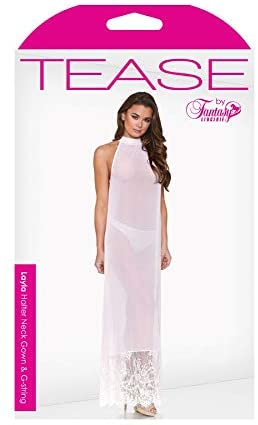 Fantasy Lingerie Layla Halter Neck Gown &amp; G-String - SP BOUTIQUE