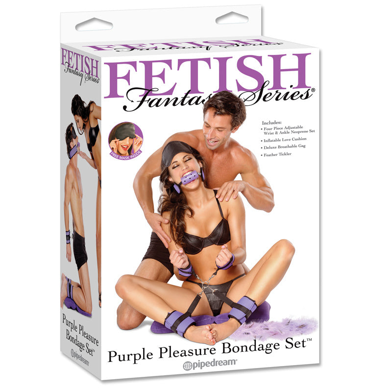 Ensemble de bondage plaisir violet Fetish Fantasy