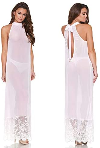 Fantasy Lingerie Layla Halter Neck Gown &amp; G-String - SP BOUTIQUE