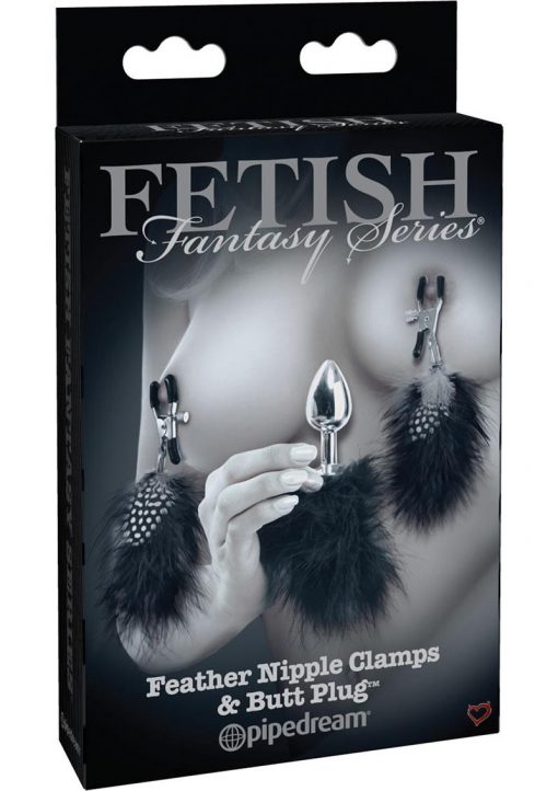 Fetish Fantasy Series Limited Edition Feather Nipple Clamps & Butt Plug