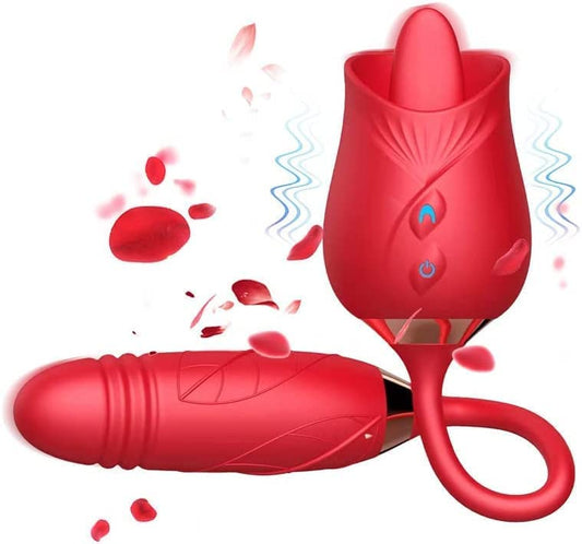 Vibrador de empuje para lamer la lengua del punto G sensual