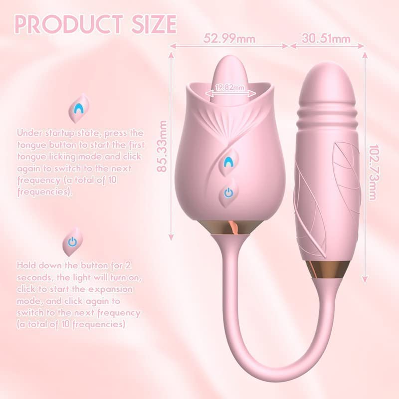 G Spot Tongue Licking Thrusting Vibrator