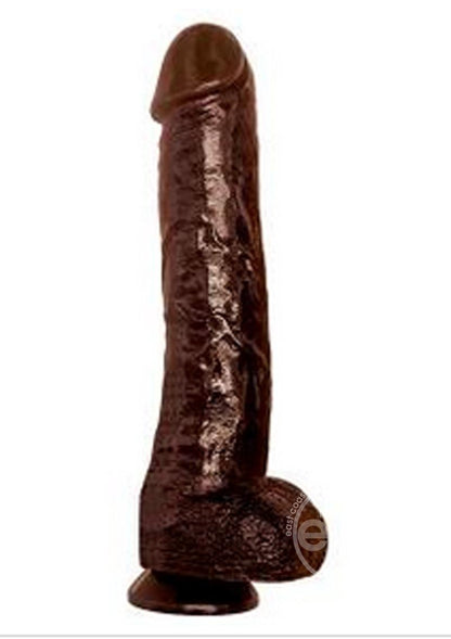 Cockzilla 17 Inch Black Realistic Dildo with Suction Cup &amp; Harness Compatibility - SP BOUTIQUE