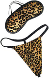 Extreme Pure Gold - Tanga y venda de leopardo, dorado