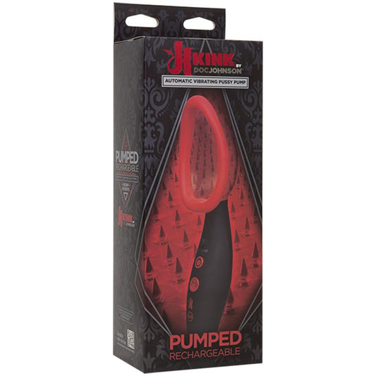 Kink Pumped Vibrating Vagina Pump Black