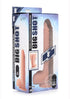Big Shot Silicone Vibrating & Twirling Remote Control Rechargeable Dildo with Balls 9in - Vanilla - SP BOUTIQUE