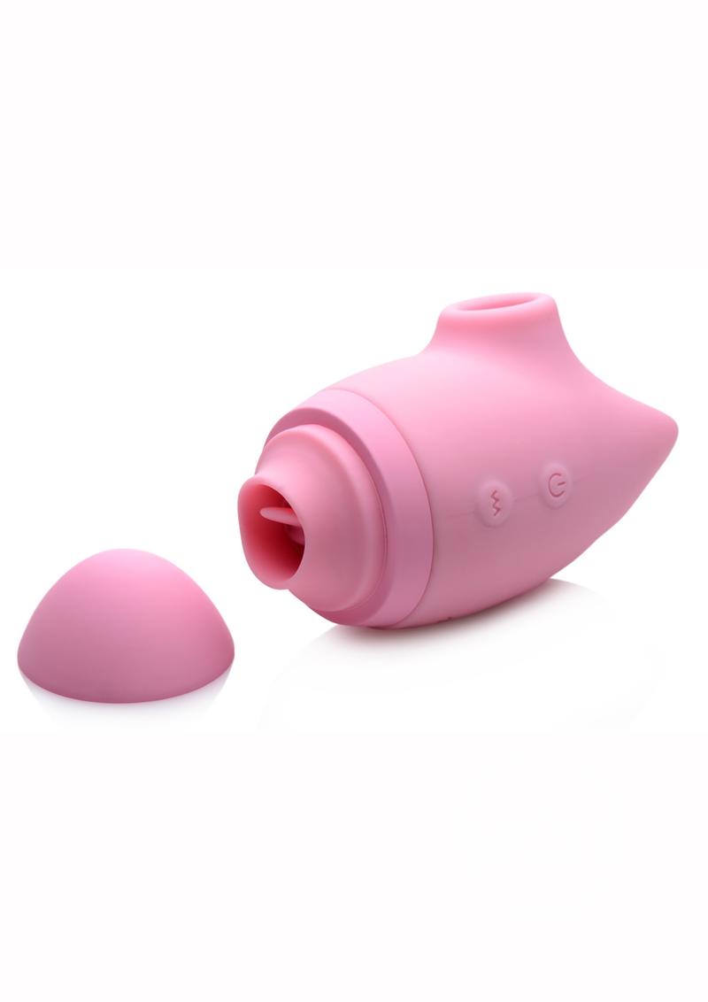 Inmi Shegasm Kitty Licker 5X Silicone Rechargeable Clit Stimulator - Pink - SP BOUTIQUE