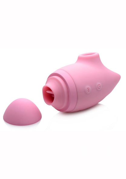 Inmi Shegasm Kitty Licker 5X Silicone Rechargeable Clit Stimulator - Pink - SP BOUTIQUE