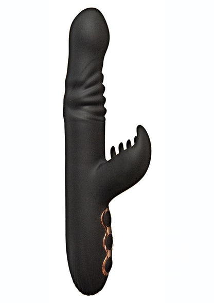 Princess Silicone Rechargeable Heat-Up Thruster - Black - SP BOUTIQUE