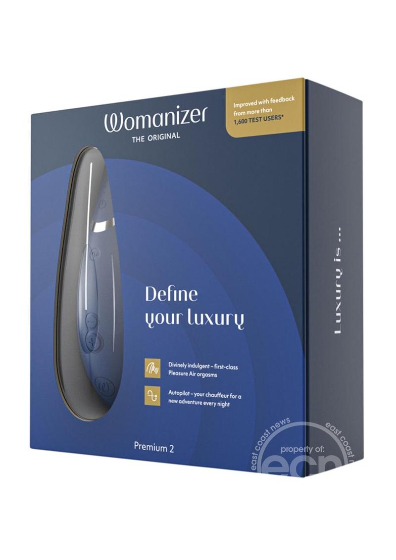 Womanizer Premium 2 Clitoral Stimulator - 14 Intensities, Smart Silence &amp; Autopilot Experience - SP BOUTIQUE