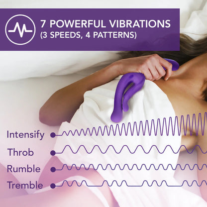 Wellness G Wave 11.5" Dual Motor G-Spot &amp; Clitoral Pressure Massager - Waterproof &amp; Rechargeable - SP BOUTIQUE