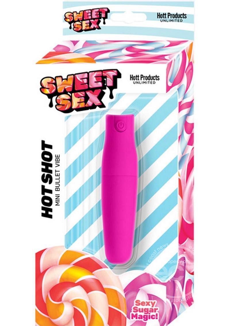 Sweet Sex Hot Shot Rechargeable Silicone Power Bullet - Magenta - SP BOUTIQUE