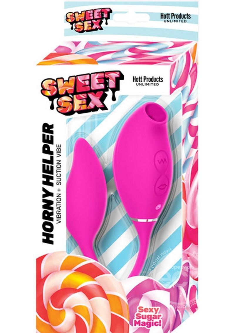 Sweet Sex Horny Helper Rechargeable Silicone Stimulator - Magenta - SP BOUTIQUE