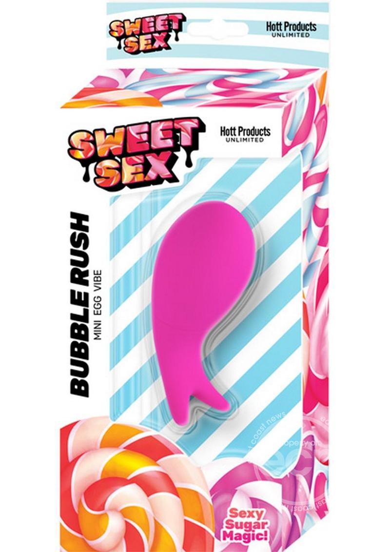 Sweet Sex Bubble Rush Rechargeable Silicone Vibrator - Magenta - SP BOUTIQUE