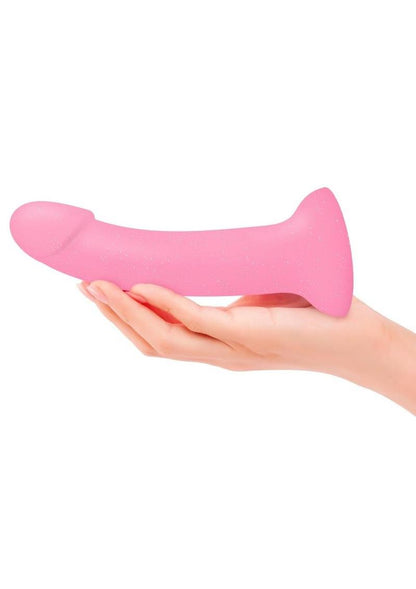 Dildolls Glitzy Silicone Dildo - Pink - SP BOUTIQUE