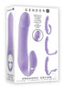 Gender X Orgasmic Orchid Rechargeable Silicone Vibrator with Clitoral Stimulator - Purple - SP BOUTIQUE