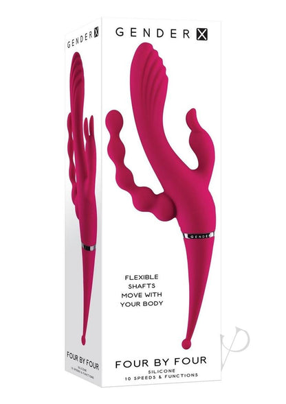 Gender X Four by Four Rechargeable Silicone Quadruple Stimulating Vibrator - SP BOUTIQUE