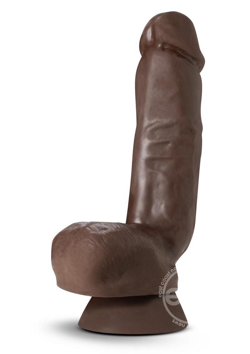 Dr. Skin Plus Thick Posable Dildo with Squeezable Balls 8in - SP BOUTIQUE