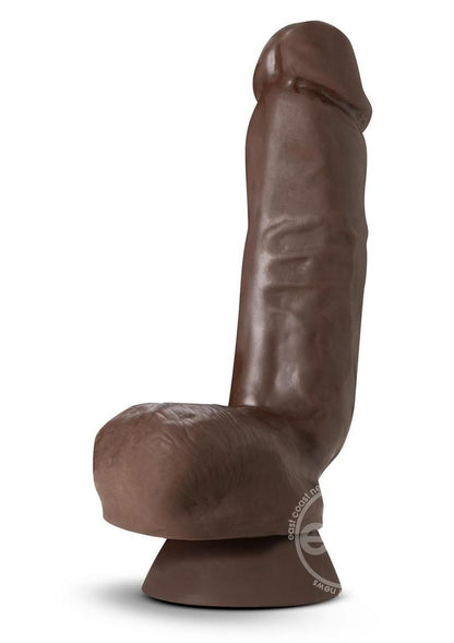 Dr. Skin Plus Thick Posable Dildo with Squeezable Balls 8in - SP BOUTIQUE