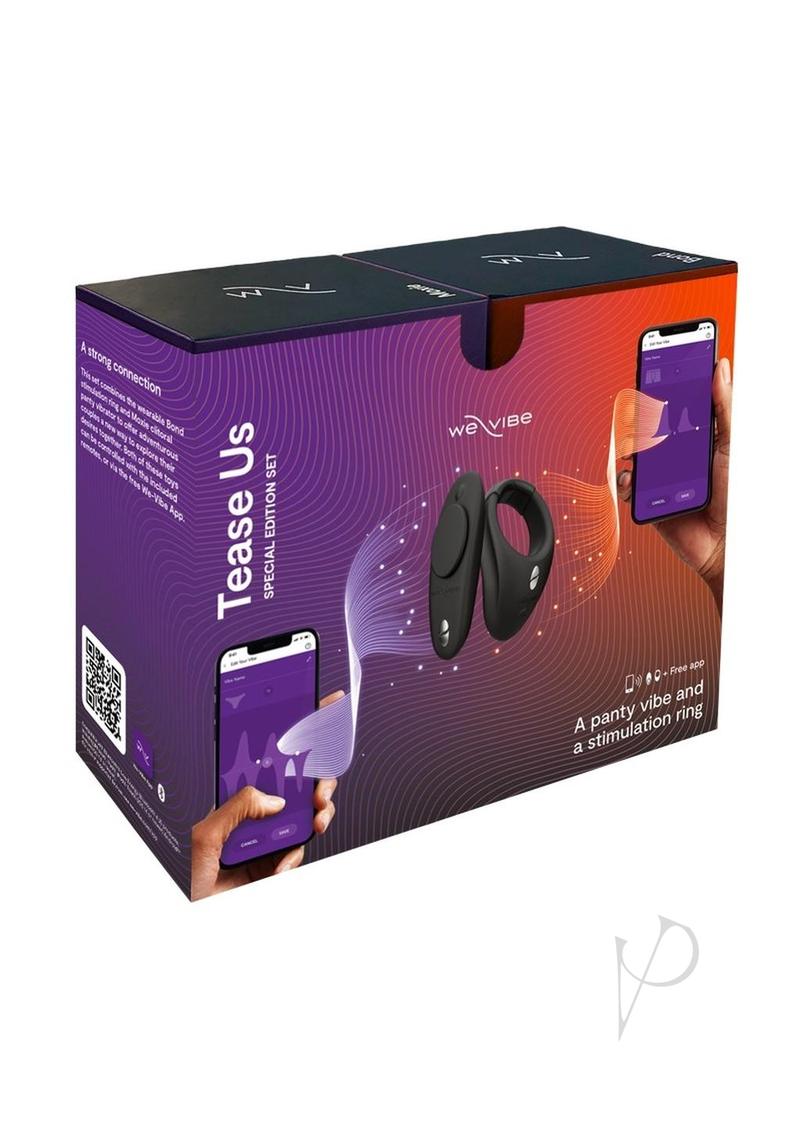 We-Vibe Tease Us Special Edition Set - Bond Stimulation Ring &amp; Moxie Panty Vibrator - SP BOUTIQUE