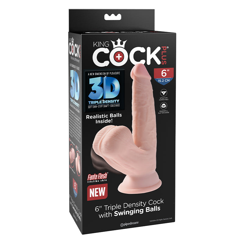 King Cock Triple Density Cock 7 in con bolas oscilantes