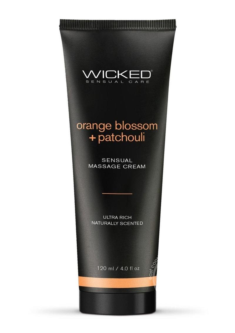 Wicked Sensual Massage Cream with Orange Blossom &amp; Patchouli – Luxurious Moisture &amp; Essential Oils - SP BOUTIQUE
