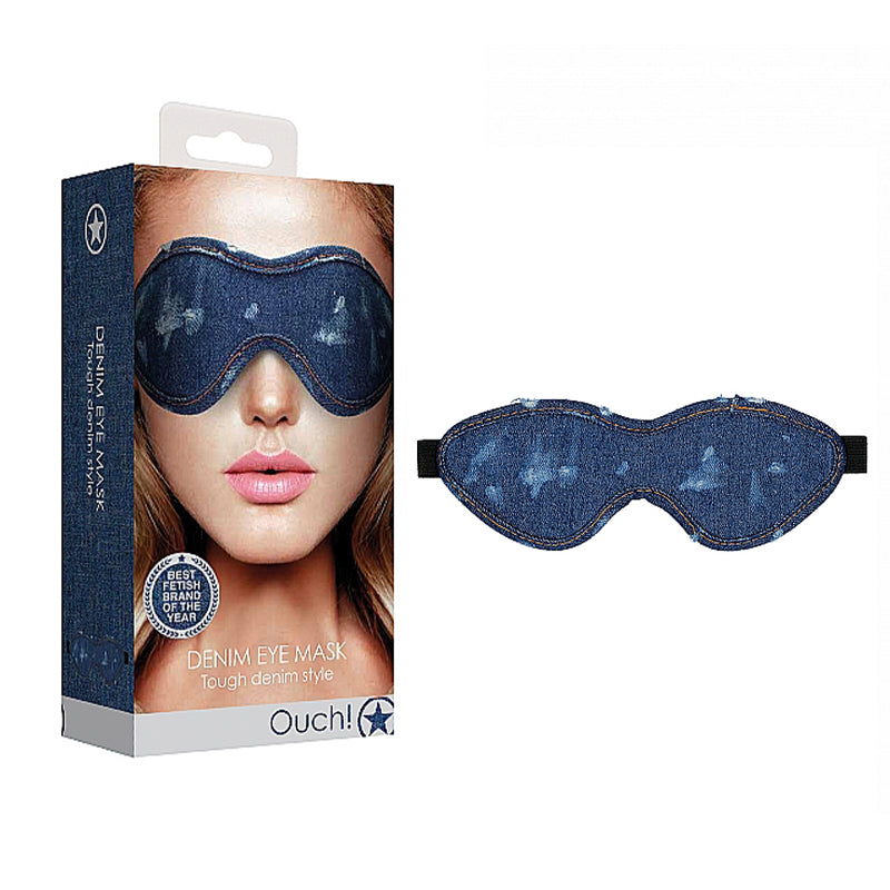 Ouch! Denim Eye Mask - Roughened Denim Style