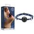 Ouch Breathable Ball Gag With Roughened Denim Straps - SP BOUTIQUE