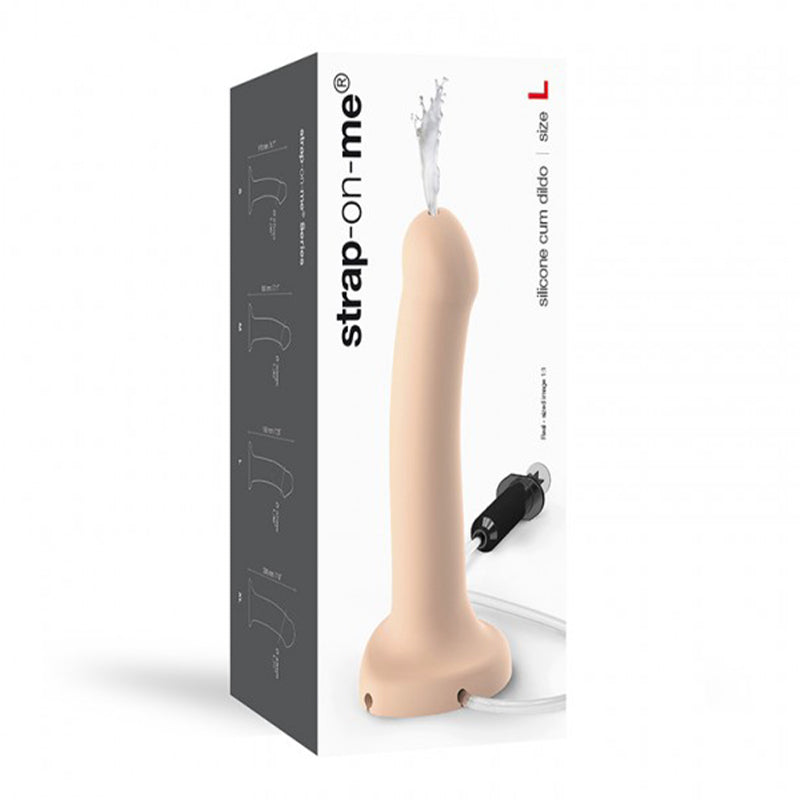 Strap on Me Semi Realistic Cum Dildo Vanilla Large (fluid not included) - SP BOUTIQUE