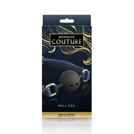 Bondage Couture Ball Gag - Blue - SP BOUTIQUE
