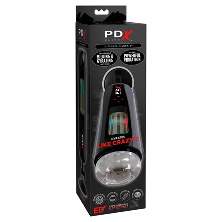 PDX Elite Ultimate Milker 2 - Black/Clear - SP BOUTIQUE