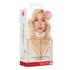 Ouch Collar With Leash Nurse Theme White - SP BOUTIQUE